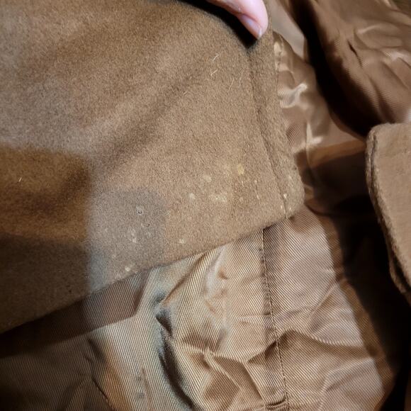 Anne Klein Wool Cashmere Brown Coat Sz 10 - Picture 6 of 6